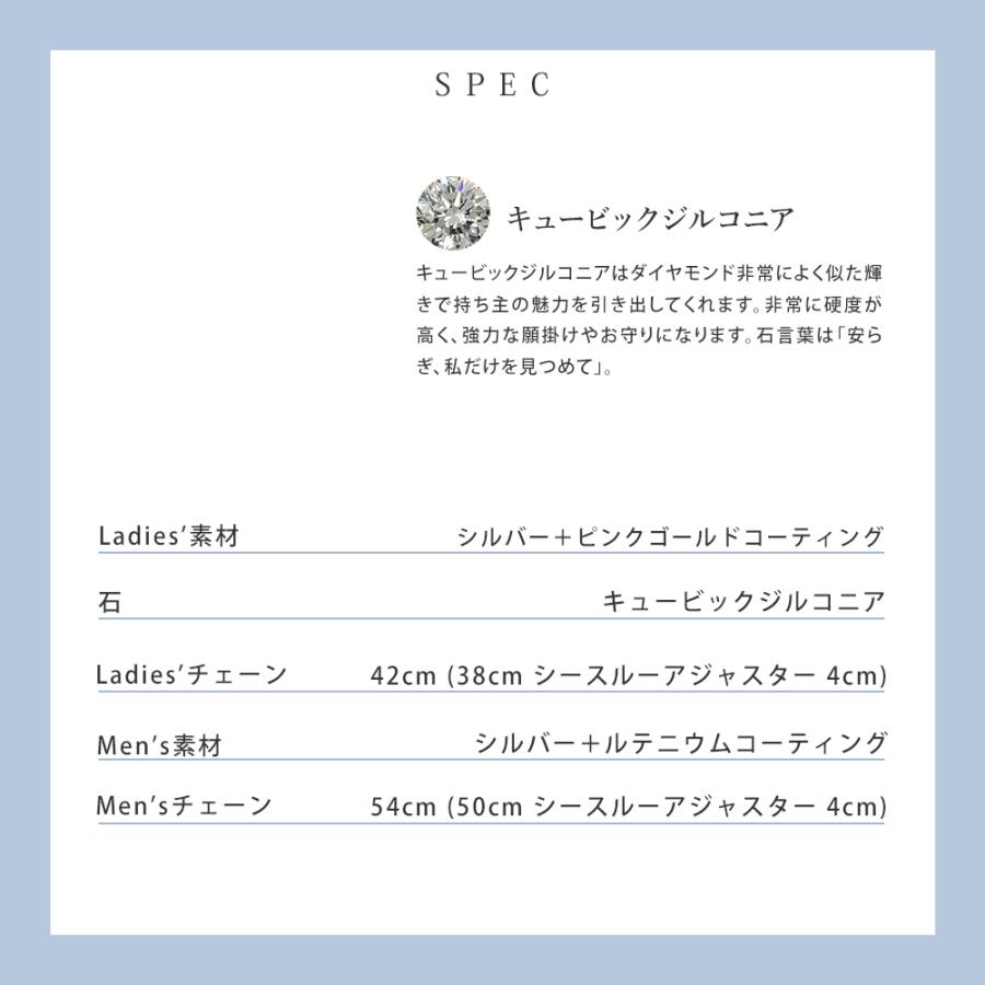 リボン済＆紙袋 4℃ ネックレス ヨンドシー 正規品 レディース ペアネックレス ペンダント メンズ ダブルループモチーフの画像