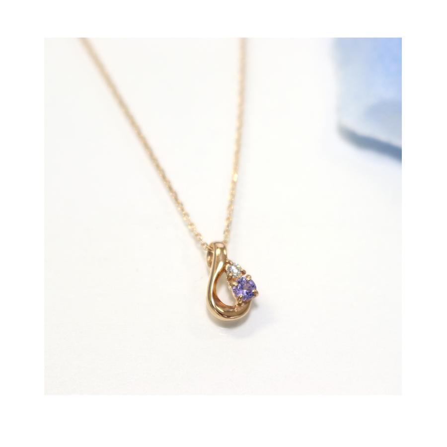 リボン済＆紙袋 4℃ ヨンドシー 正規品 ネックレス canal4℃ カナル4℃ レディース しずくモチーフ 12月 誕生石の画像