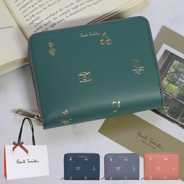 ポールスミス レディースファッション レディース 財布 二つ折り財布 二つ折り財布 ファスナー おしゃれ ハート かわいい うさぎ ハート 正規品 Lv3pnm0411 Psl23 73 新品 Bpw412 ミックスドゥードゥル Vendome 大阪 セール