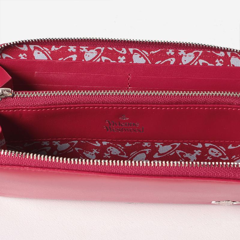 ローズ色ウンドファスナー長財布♣ヴィヴィアンウエストウッド Vivienne Westwood（ヴィヴィアンウエストウッド） ヴィヴィアン