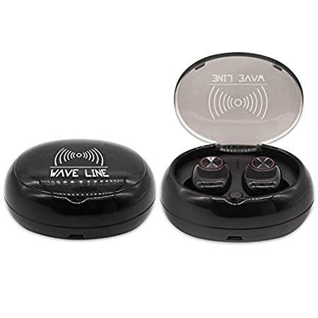 大きな取引 Bluetooth Wireless 特別価格WaveLine Earbuds Earbu好評販売中 Wireless True Case, Charging with イヤホン
