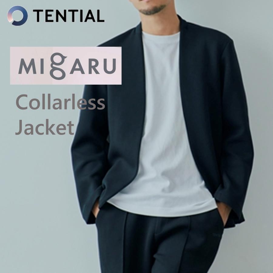 MIGARU WORK WEAR Collarless Jacket ミガル ワークウェア カラーレス