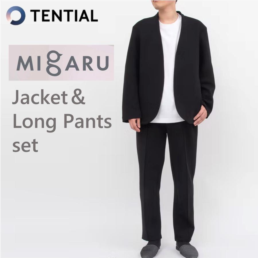 MIGARU WORK WEAR ミガル ワークウェア 上下セット Collarless