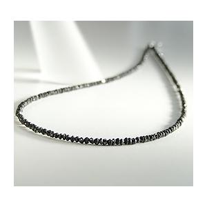 K18WG ブラックダイヤ ネックレス 15.0ct 18k 18金 ホワイトゴールド 