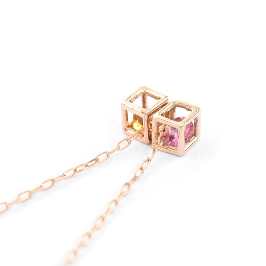 ラウンド用品・アクセサリー CUBE 選べる 2つのボックスデザイン ペンダント CUBE2 キューブ2 K18