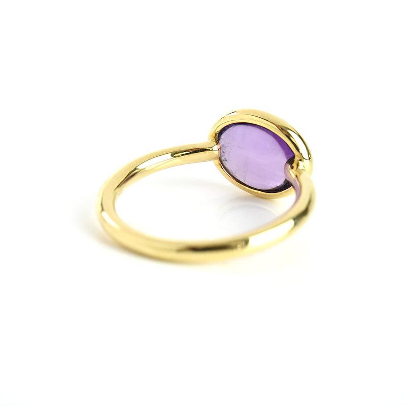 500円OFFクーポン(〜5/8 13:00)】一粒石 アメジスト リング K18 500円OFFクーポン(〜5/8 13:00)】一粒石 アメジスト リング K18