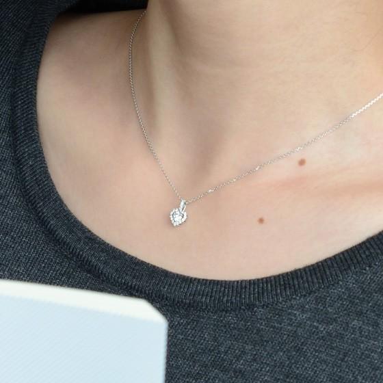 K18 ハートデザイン ダイヤモンド 天然石 ペンダント 18k 18金 ダイヤ