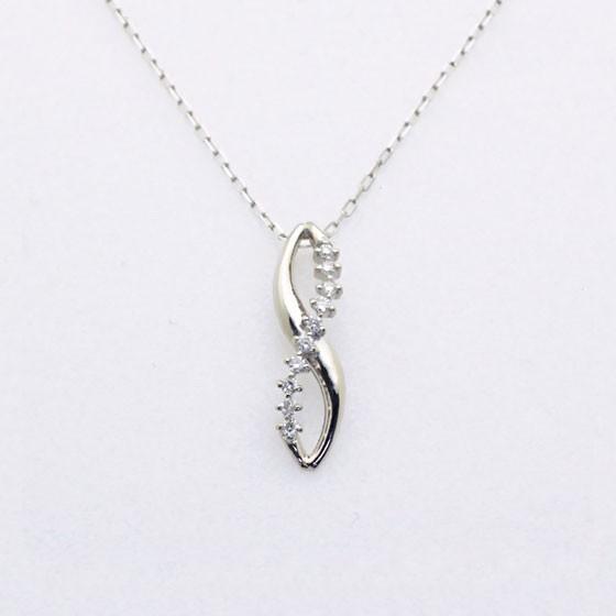 ダイヤモンド 天然石 スイート10 ペンダント ネックレス K18 プラチナ