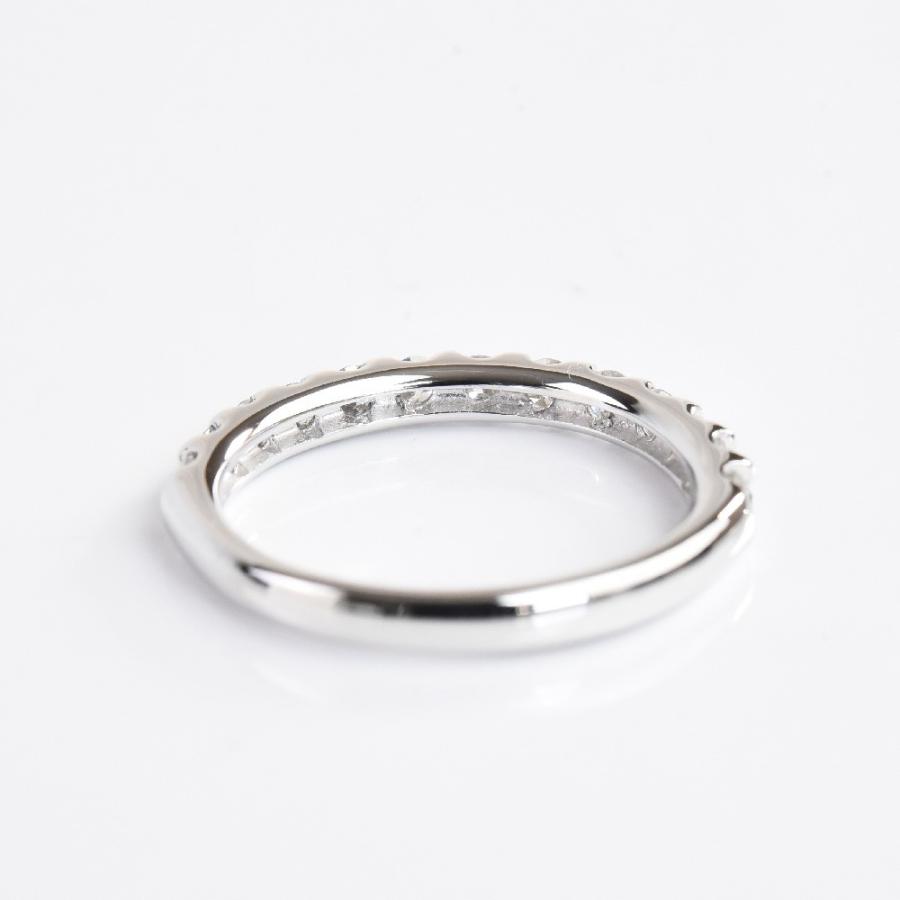 ダイヤモンド 天然石 ハーフエタニティ リング 0.5ct K18 プラチナ エタニティ 0.5カラット [diar0030]の画像