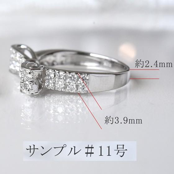 リボンリング 幸せリボンのダイヤモンドリング 1.0ct K18 ダイヤ