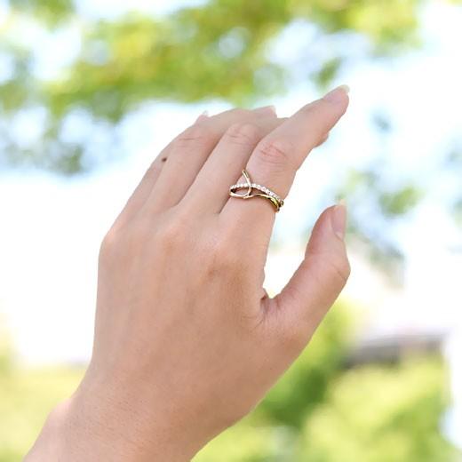 エタニティリング ダイヤモンド K18 Charme 2WAY 指輪 リング 18k 18金 