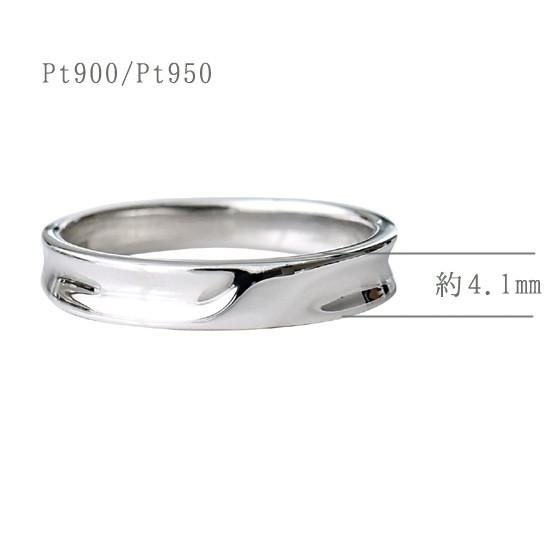 指輪 K18 メンズ レディース シンプル No.5 リング Pt950 プラチナ [marr0005m]の画像