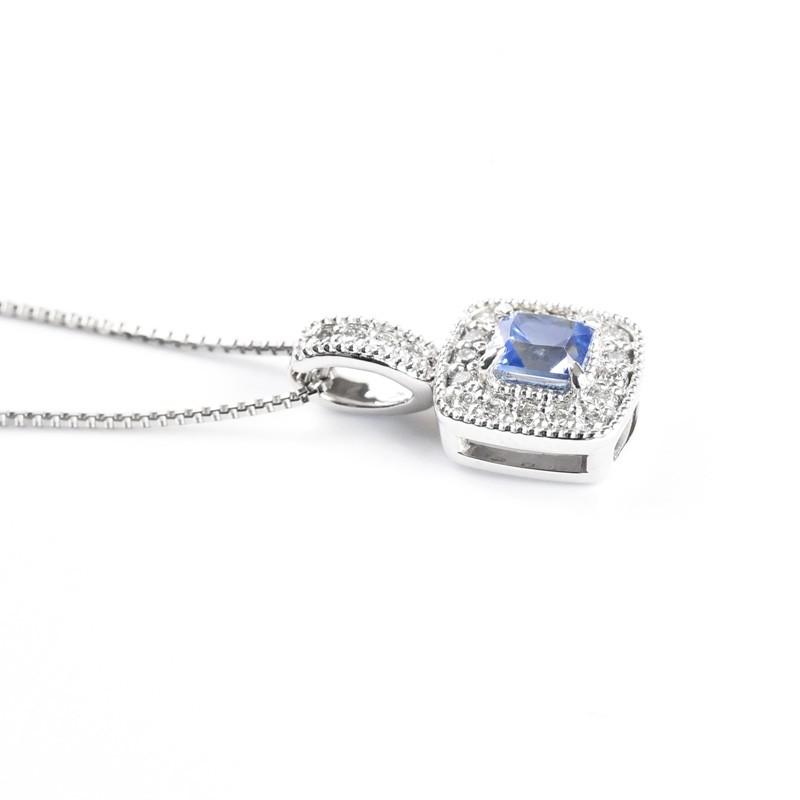 【1000円OFFクーポン（〜6/11 13:00）】ベニトアイト ネックレス Pt900 プラチナ 稀少石 0.23ct ダイヤモンド 0.1ct ペンダント [onlp0088]_4