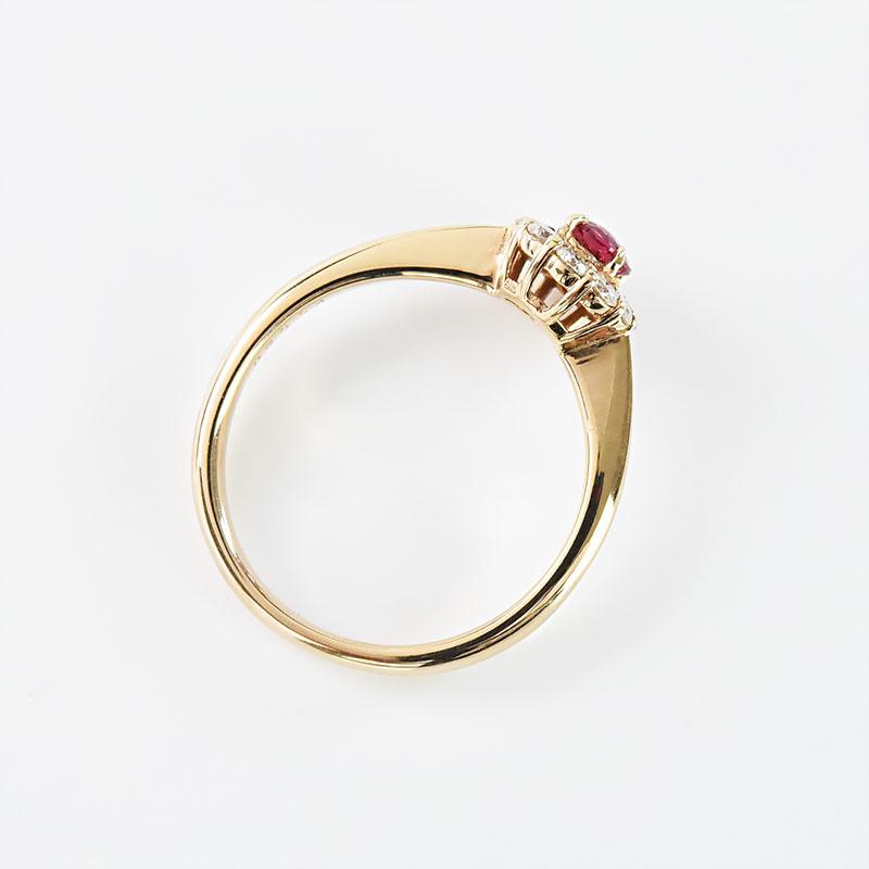 スピネル リング 指輪 0.28ct K18PG ピンクゴールド ダイヤモンド 限定 
