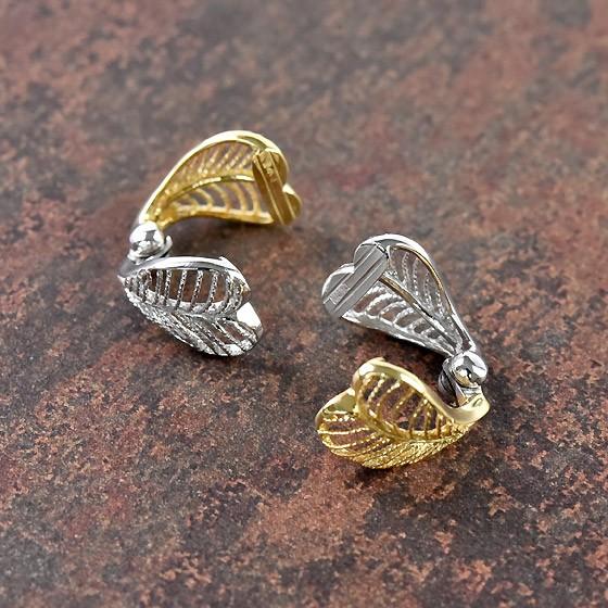 ピアリング 正規品 K18 コンビ イヤリング capriccioso ピアリング社 ジュエリー ノンホールピアス [pieg0017]の画像
