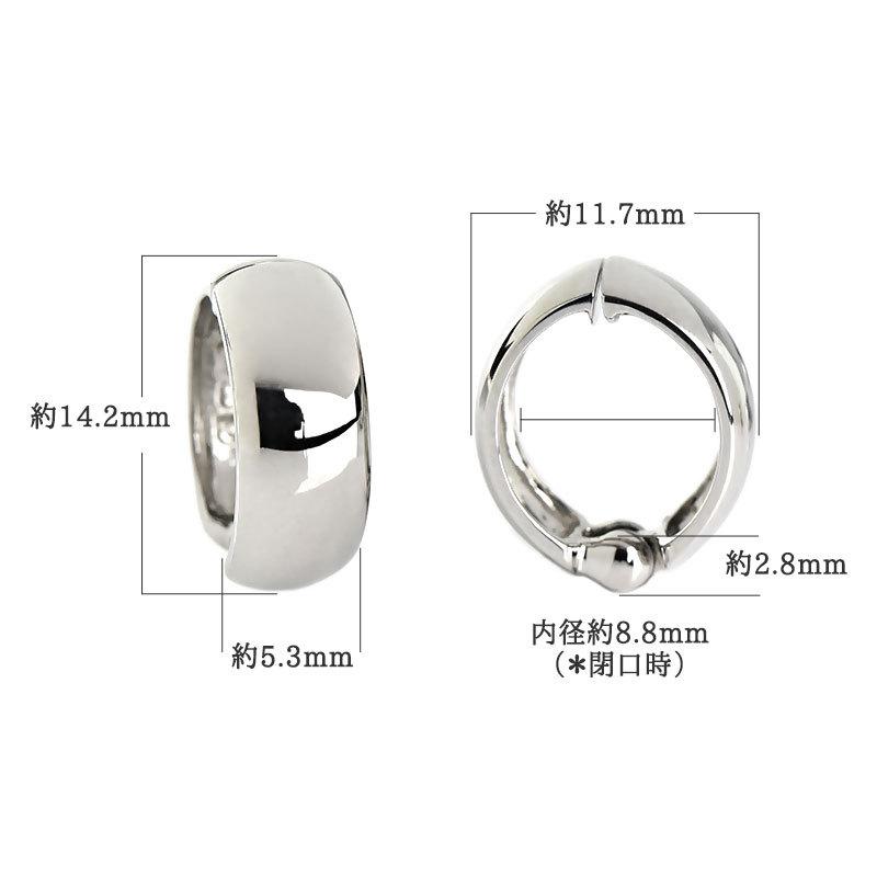 ピアリング プラチナ Pt950 イヤリング Ours ウルス ピアリング社 即日発送対応（休業日を除く）[pieg0049]の画像