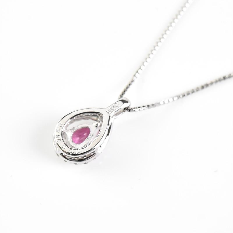 Ptパパラチアサファイア ダイヤモンドネックレス プラチナ ダイヤ 数量限定 パパラチアサファイア 0.2ct ネックレス Pt950 プラチナ