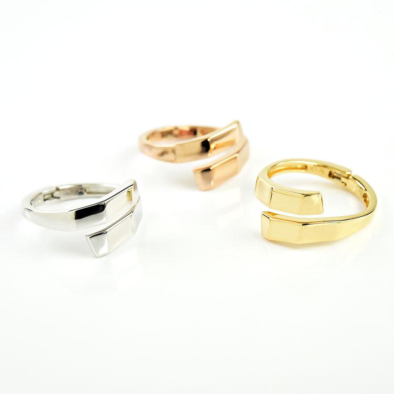 フリーサイズ リング ピアリング 指輪 K18 シザーズ No.8 [prrg0008