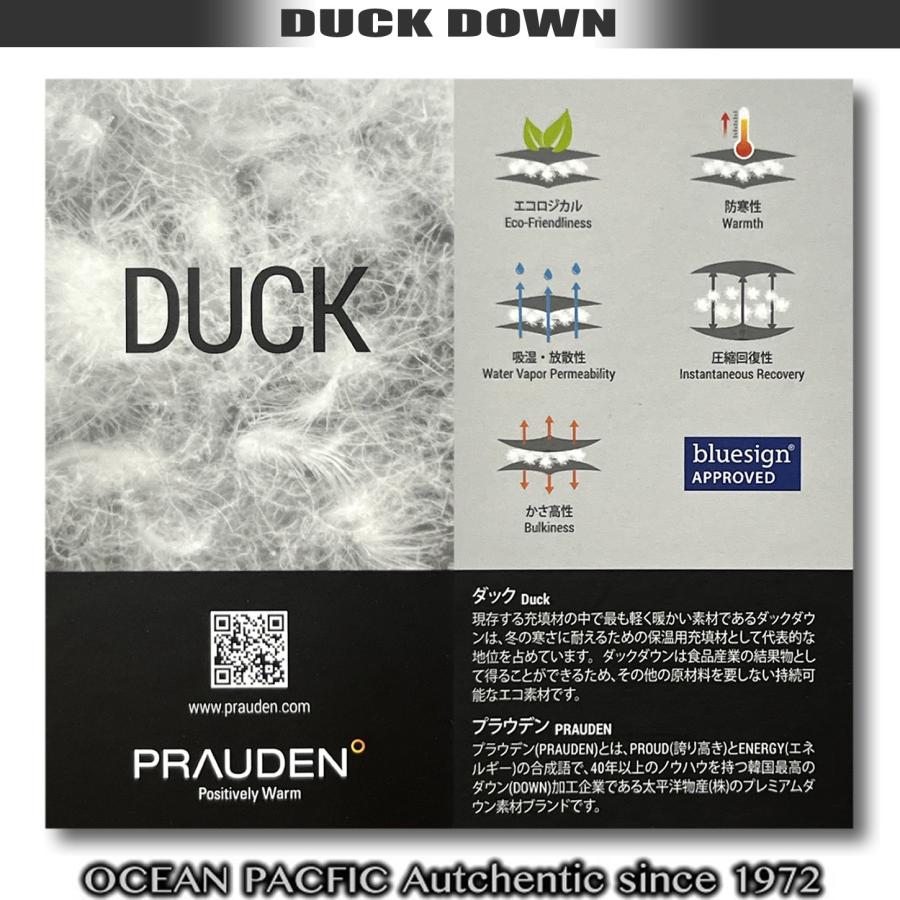 最短翌日配達 OP オーシャンパシフィック メンズ ダウン ジャケット パーカー 軽量 防寒 ダック アウター サーフブランド 531203_7