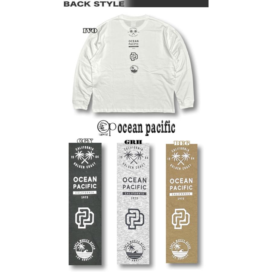 サーフブランド ロンT メンズ OP オーシャンパシフィック 長袖Tシャツ ドロップショルダー ビッグシルエット ocean pacific 533081｜venice｜04