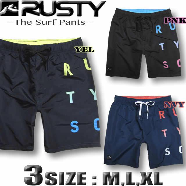 サーフパンツ メンズ インナー付き 短め Rusty ラスティー 水着 サーフブランド インナー付き 海パン トランクス Venice Store 通販 Yahoo ショッピング