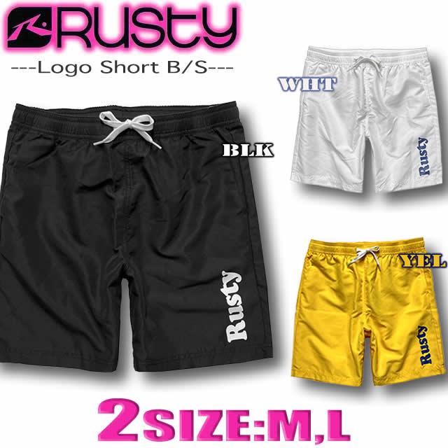 最短翌日配達 サーフパンツ レディース セミロング丈 RUSTY ラスティー ボードショーツ 水着 ベーシック イージーウエスト サーフブランド　トランクス 923402 | RUSTY