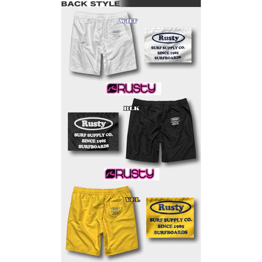 最短翌日配達 サーフパンツ レディース セミロング丈 RUSTY ラスティー ボードショーツ 水着 ベーシック イージーウエスト サーフブランド　トランクス 923402 | RUSTY | 02