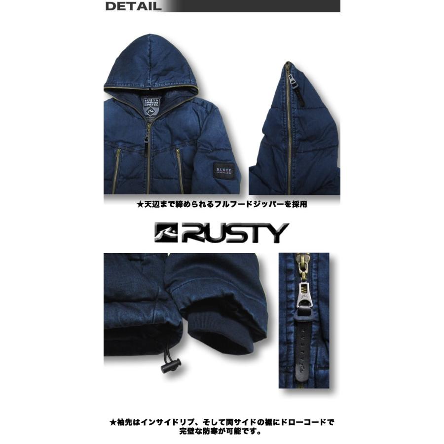 RUSTY（ラスティ） 最短翌日配達 ラスティー メンズ ダウンスタイル