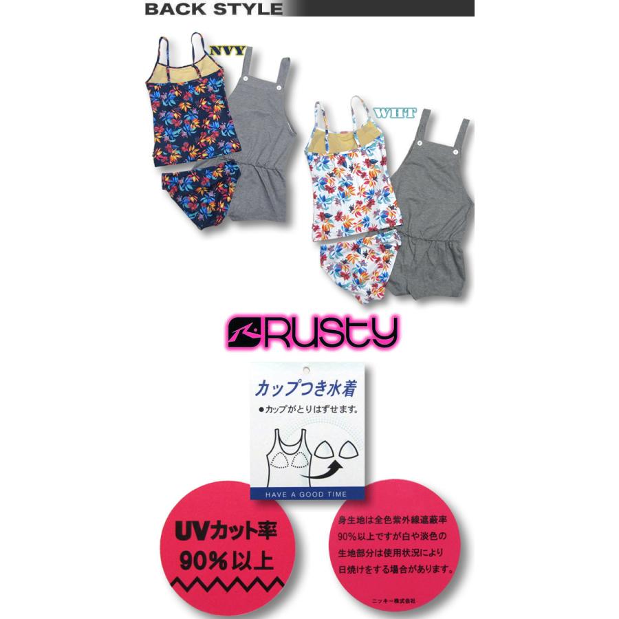女の子 水着 セット Rusty ラスティー キッズ サーフブランド タンキニ ショートオール付き ジュニア 130 140 150 Venice Store 通販 Yahoo ショッピング