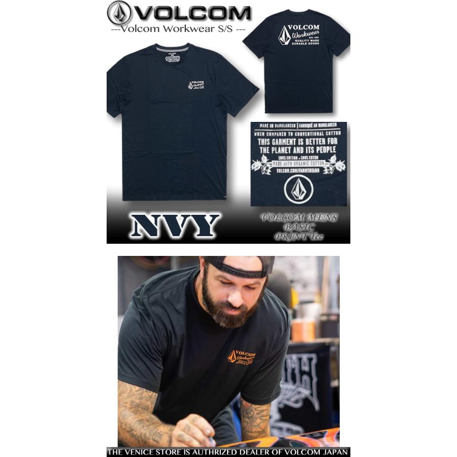 ボルコム Tシャツ メンズ 半袖 VOLCOM ヴォルコム サーフブランド 大きいサイズ WORKWEAR スノボ スケボー  A5002097｜venice｜06