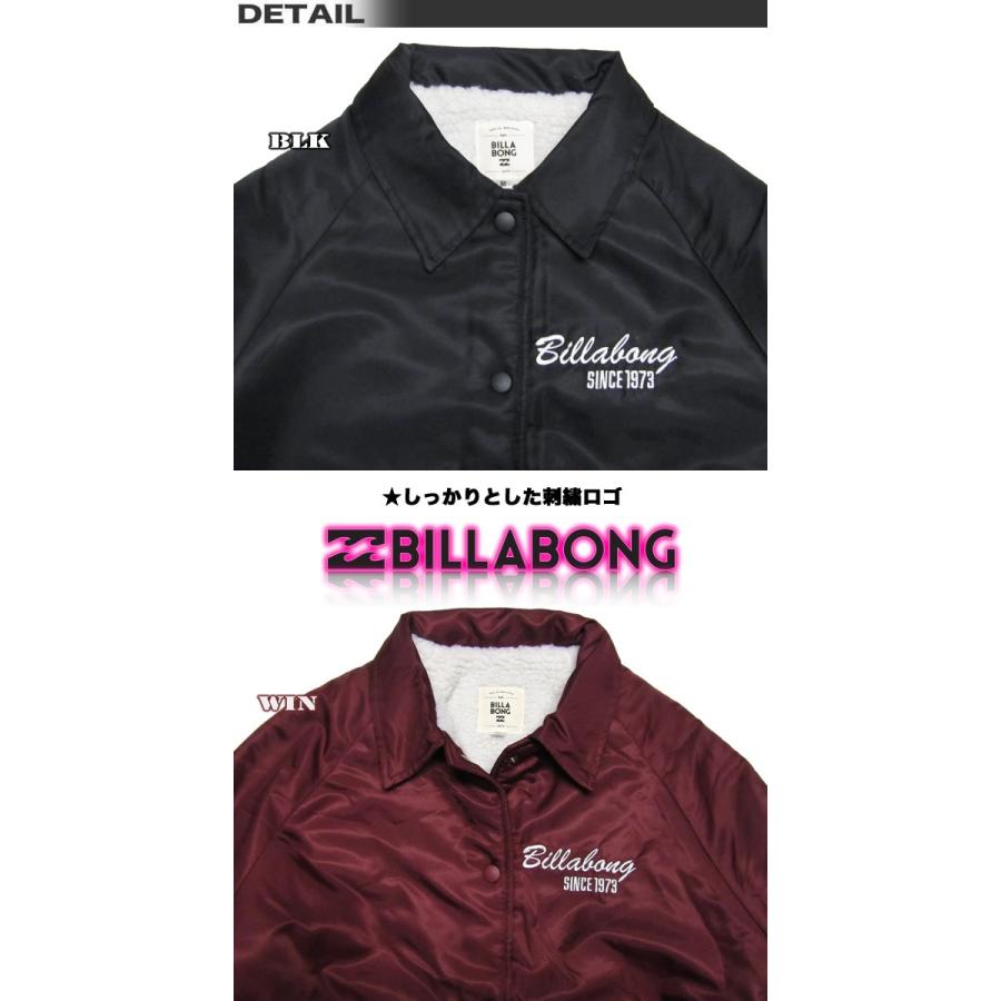 SALE ビラボン レディース BILLABONG 撥水加工 裏ボア アウター コーチ