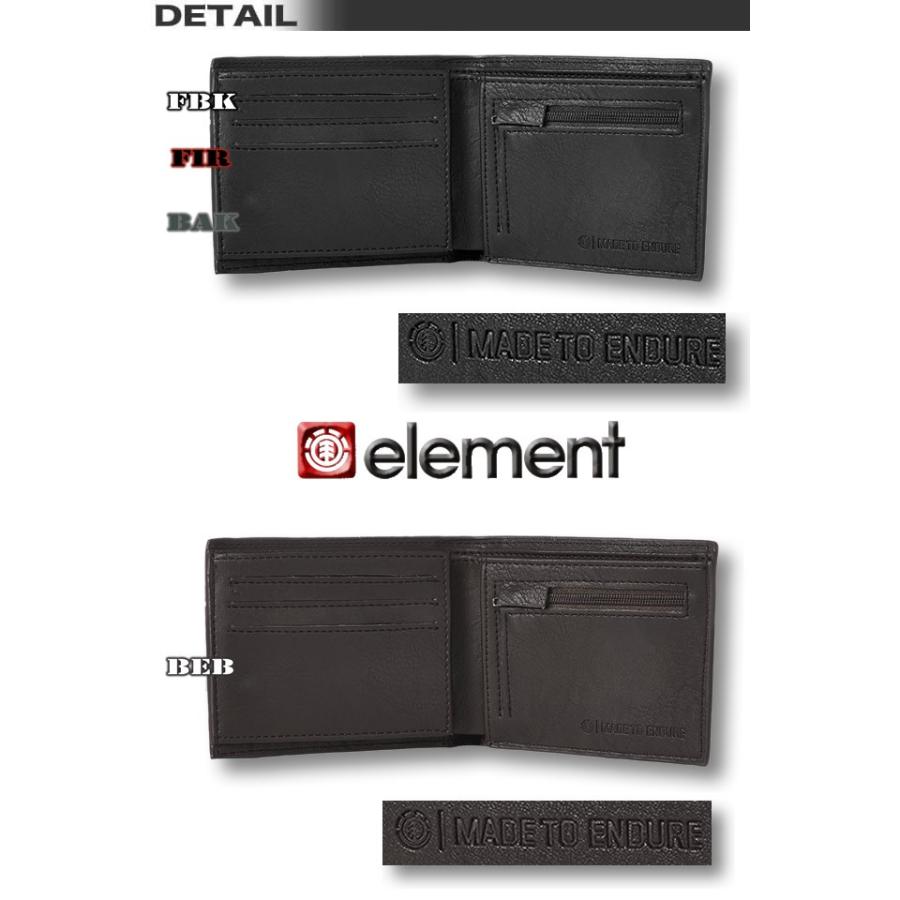 エレメント element PUレザー 二つ折り財布 スケボー スケートボード ブランド AI022-985｜venice｜03