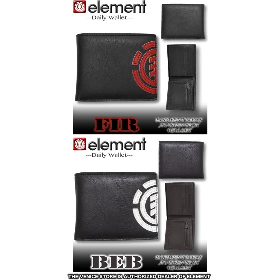 ELEMENT 最短翌日配達 エレメント element PUレザー 二つ折り
