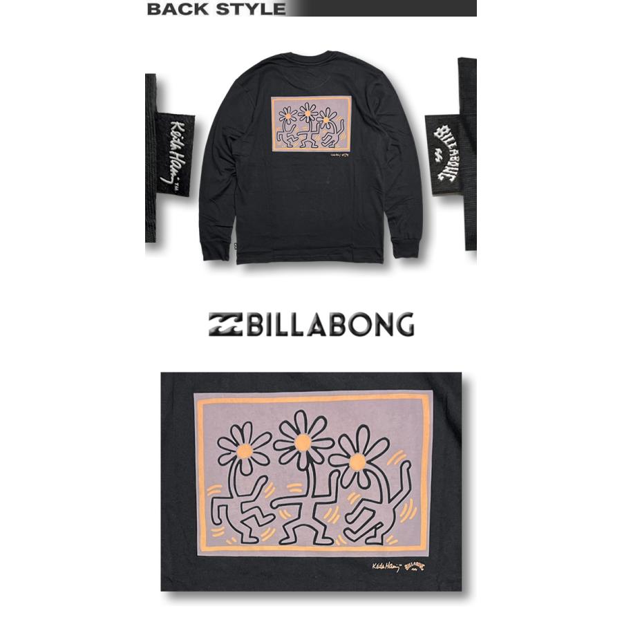 ビラボン × キースヘリング コラボ ロンT メンズ サーフブランド BILLABONG × KEITH HARING 長袖 Tシャツ ロングスリーブ BD011-062｜venice｜03