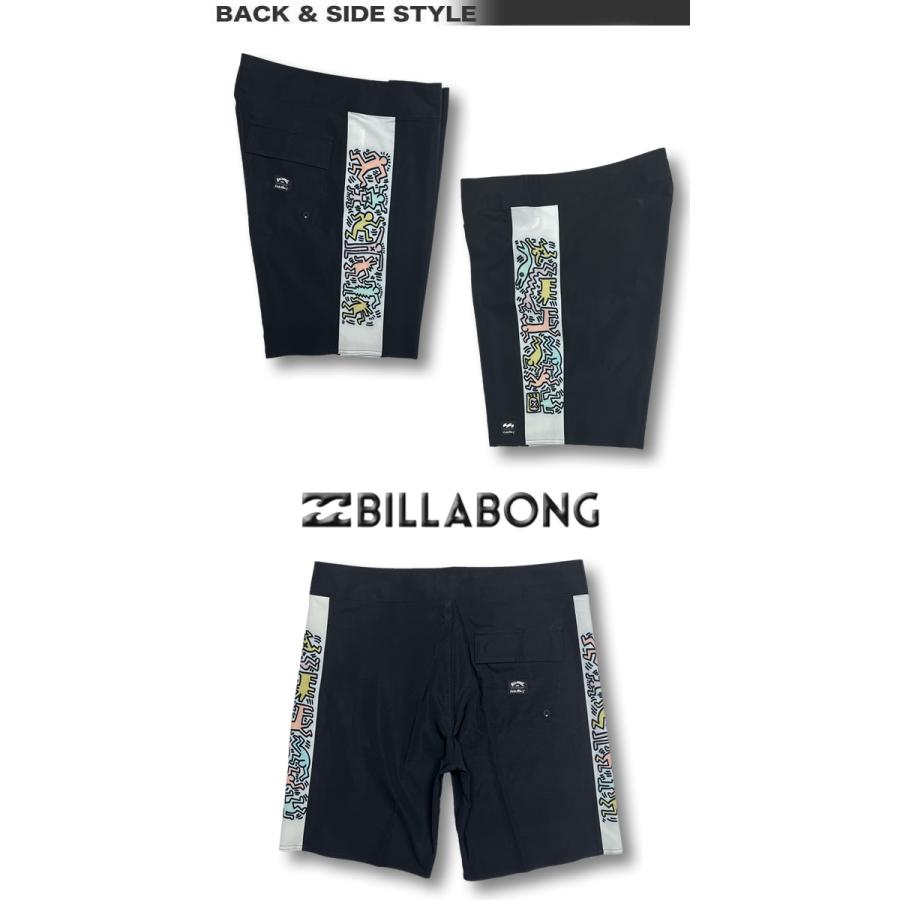 ビラボン サーフパンツ メンズ ボードショーツ BILLABONG ストレッチ 水着 サーフブランド 海パン サーフトランクス キース ヘリング 19インチ BD011-520｜venice｜03