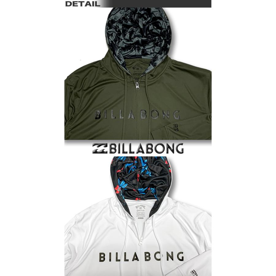 ビラボン メンズ ラッシュガード BILLABONG 長袖 パーカー ジップアップ サーフブランド 水着 UVカット ゆったり アウトレット BD011-854｜venice｜03