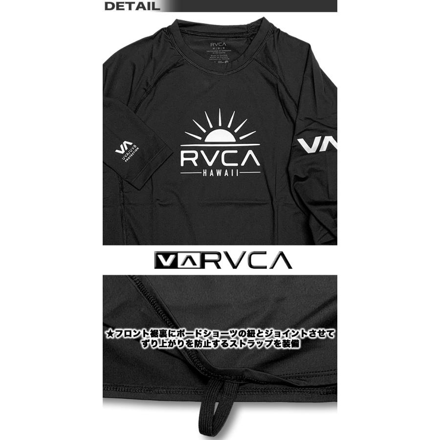 RVCA ルーカ ルカ スポーツ ラッシュガード メンズ  水着 海パン サーフブランド 筋トレ フィットネス ヨガ トレーニング BD041-823｜venice｜02