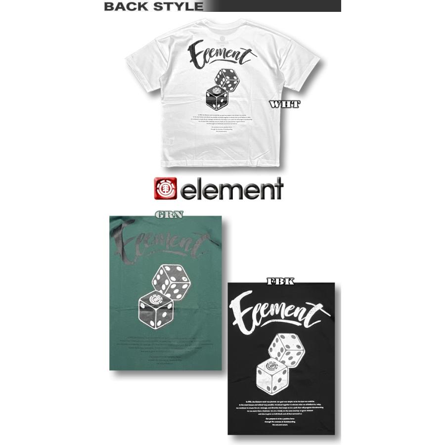 最短翌日配達 エレメント Tシャツ メンズ 半袖 ELEMENT 大きめ ワイド ゆったり  アウトレット スケボー SALE セール BE021-252 | ELEMENT | 03