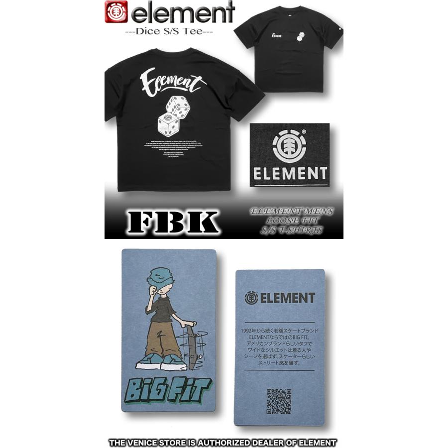 最短翌日配達 エレメント Tシャツ メンズ 半袖 ELEMENT 大きめ ワイド ゆったり  アウトレット スケボー SALE セール BE021-252 | ELEMENT | 05