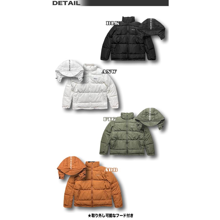 RVCA（ルーカ） 最短翌日配達 パーカー ジャケット パファー フェイク 