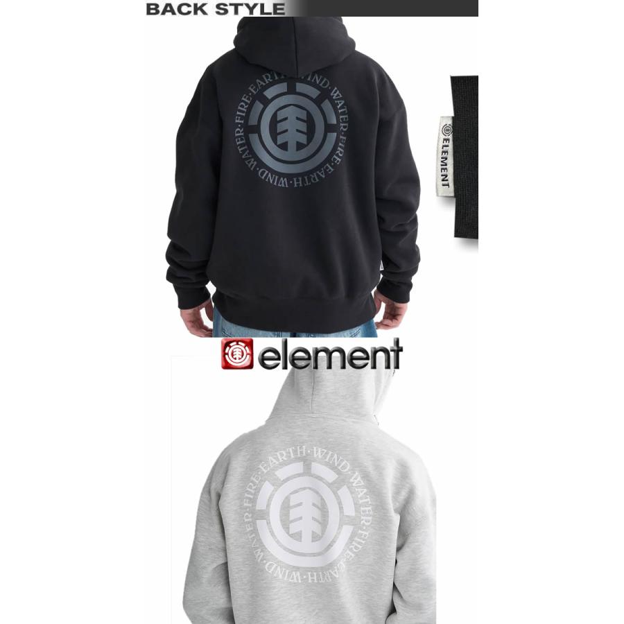 ELEMENT（エレメント） 最短翌日配達 メンズ パーカー ジップアップ 裏