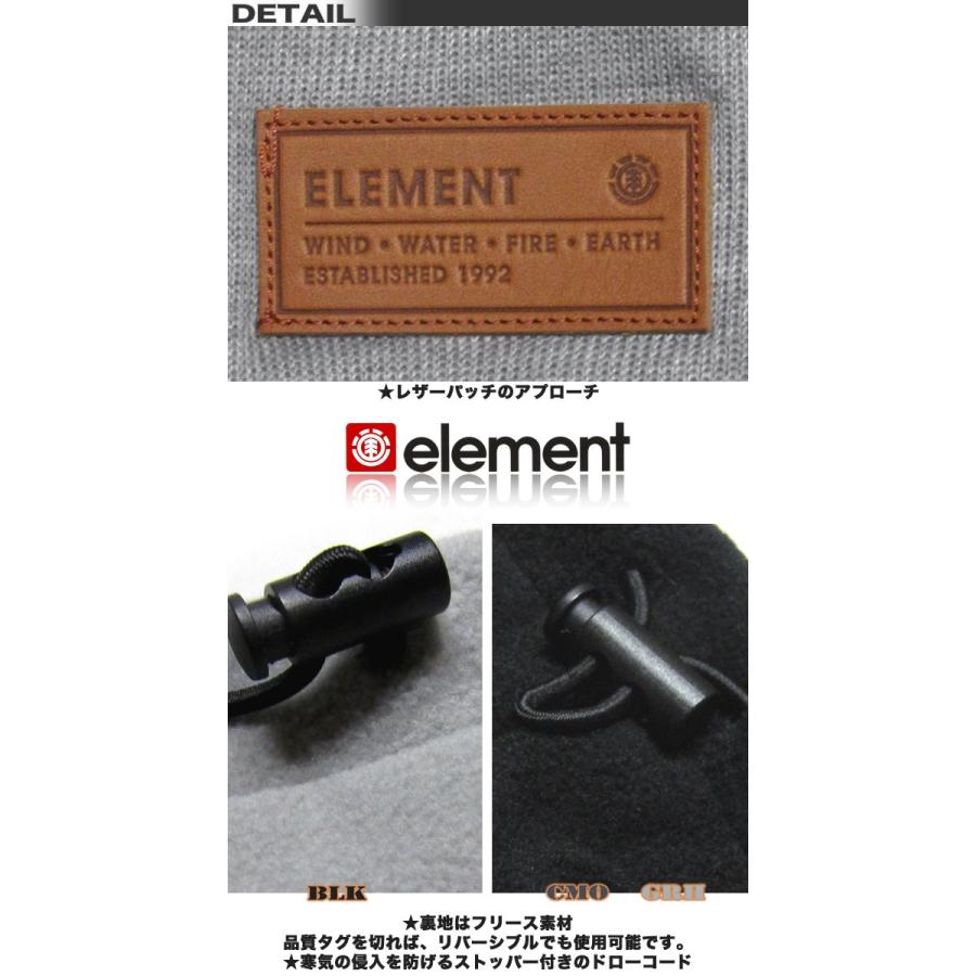ELEMENT エレメントメンズ 裏フリース スウェット ネックウォーマーAG022-991｜venice｜02