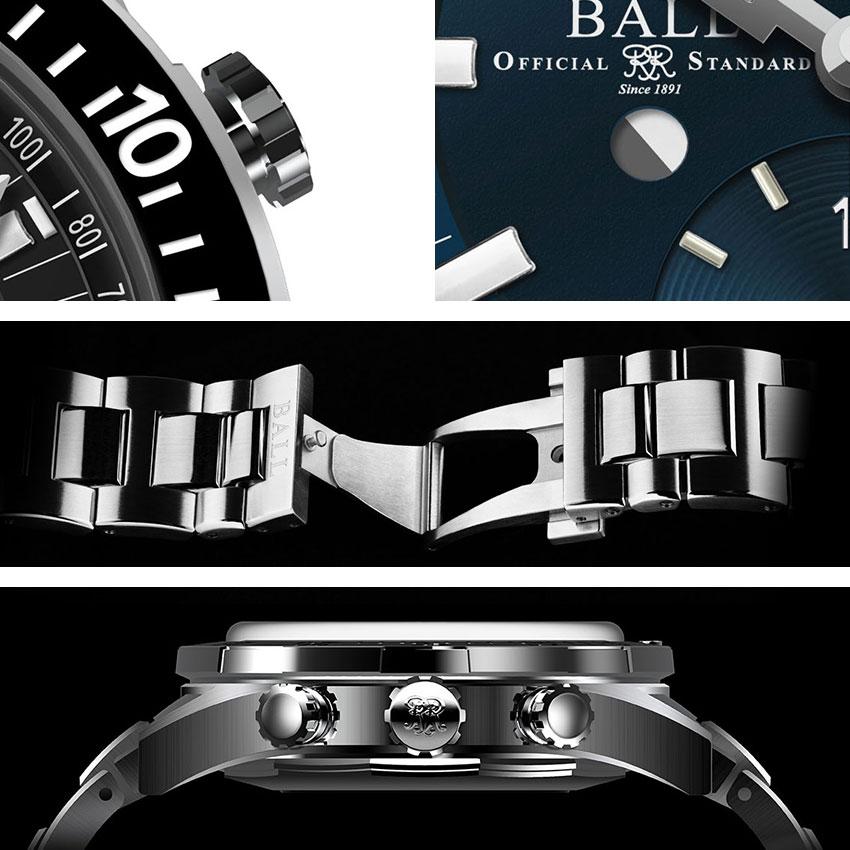 正規品 ボールウォッチ 時計 RESCUE CHRONOGRAPH レスキュー クロノグラフ ロードマスター 腕時計 メンズ BALL Watch ブルー/メタルブレス | BALL Watch | 03