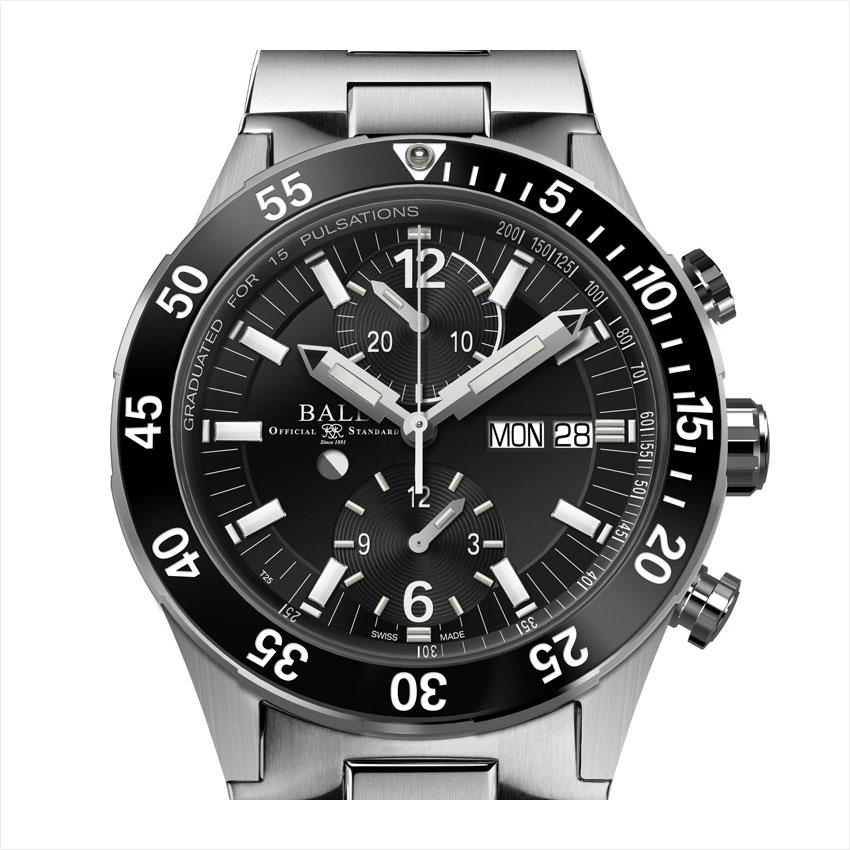正規品 ボールウォッチ 時計 RESCUE CHRONOGRAPH レスキュー クロノグラフ ロードマスター 腕時計 メンズ BALL Watch ブラック/メタルブレス | BALL Watch | 01