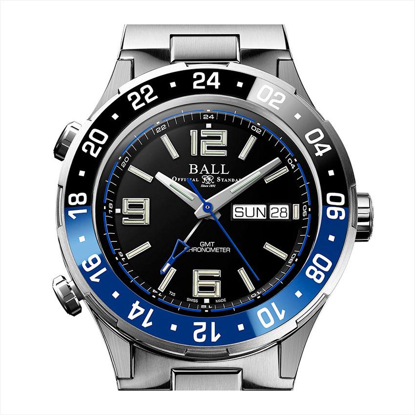 正規品 ボールウォッチ 時計 MARINE GMT マリンGM ロードマスター 腕時計 メンズ BALL Watch ブルー/ブラック メタルブレス | BALL Watch | 01
