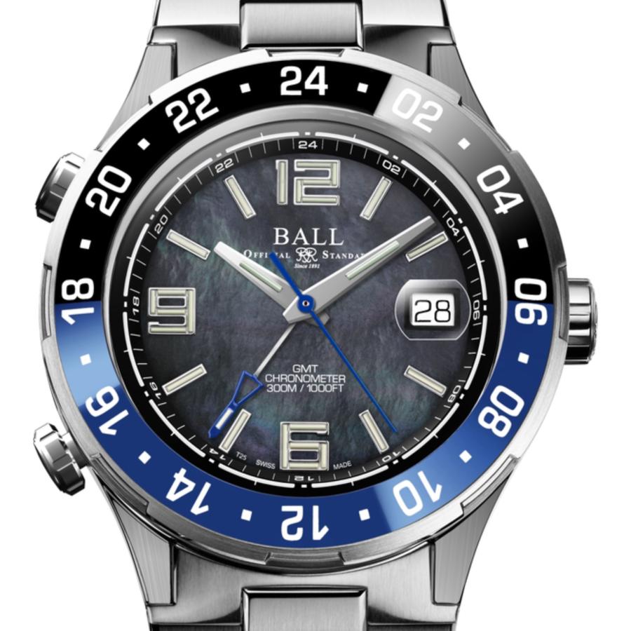 正規品 ボールウォッチ 時計 PILOT GMT パイロットGMT （日本限定100本）ロードマスター 腕時計 メンズ BALL Watch ブラック/黒青/メタルブレス | BALL Watch | 01