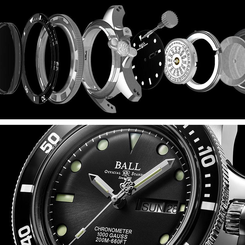 ボールウォッチ 時計 ORIGINAL オリジナル エンジニア ハイドロカーボン 腕時計 メンズ BALL Watch BLACK ブラック／メタルブレス | BALL Watch | 03