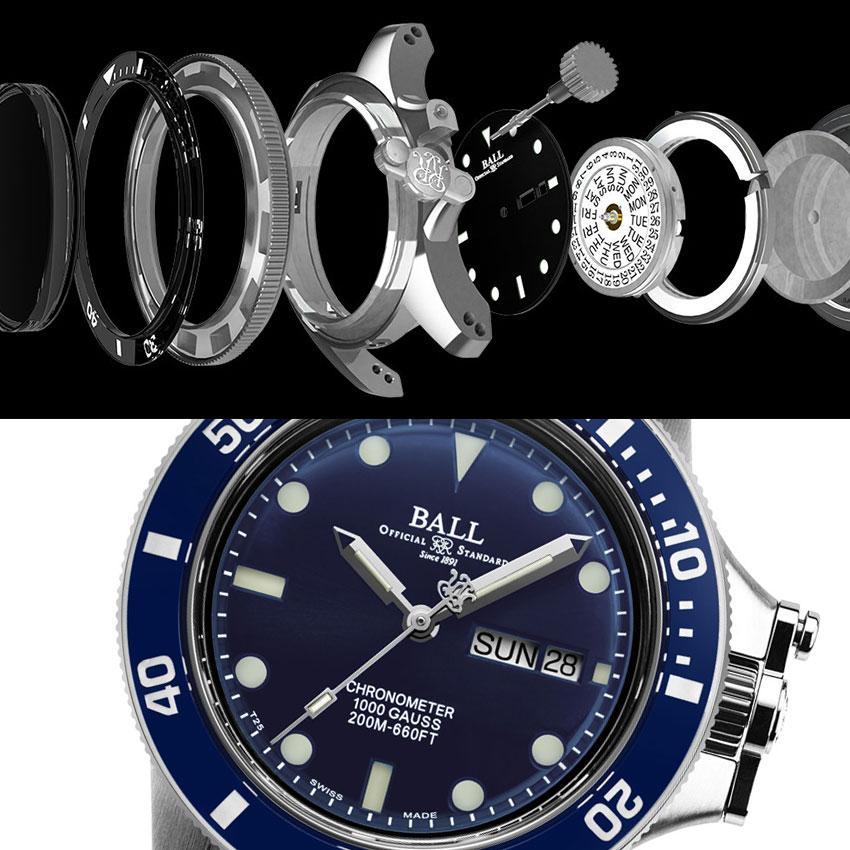 ボールウォッチ 時計 ORIGINAL オリジナル エンジニア ハイドロカーボン 腕時計 メンズ BALL Watch BLUE ブルー／メタルブレス | BALL Watch | 03