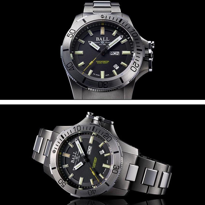 BALL ボール 300M/1000FT CHRONOMETER ブラック 美品