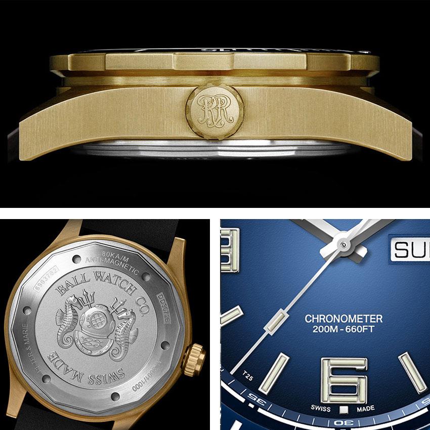 正規品 ボールウォッチ 時計 Archangel Bronze アークエンジェル ブロンズ 腕時計 メンズ BALL Watch ブルー/ラバー | BALL Watch | 03